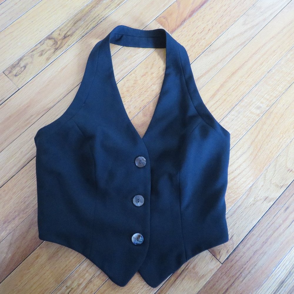 Cignal - Halter Button Up Vest Made in USA Size 10
